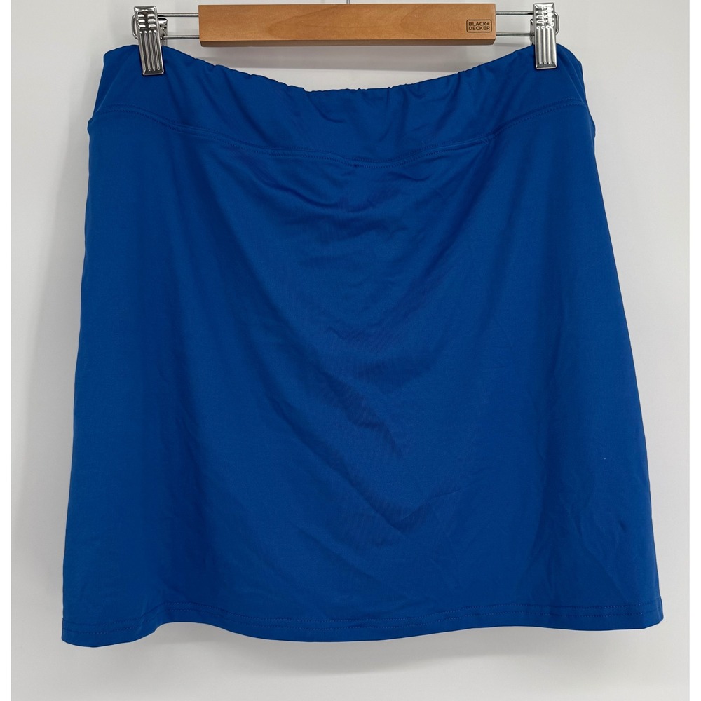 Ekouaer Womens Blue Athletic Skort Built-in Shorts Golf Activewear Sz XXL NEW